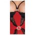 Cottelli - Rotes Hebe-Top-Set mit Spitzenbesatz - M