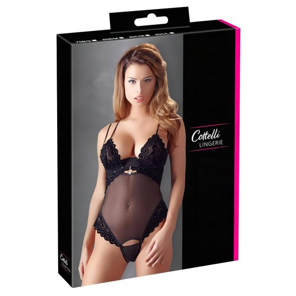 Cottelli - Vielseitiger Samtbody (schwarz) - 80B/M