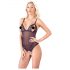 Cottelli - Spitze und Perlen offen Body (schwarz) - XL