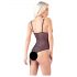 Cottelli - Spitze und Perlen offen Body (schwarz) - XL