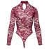 Cottelli - Transparenter Spitzenbody (Rot) - M