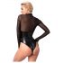 Noir - Glänzender Transparent-Body (Schwarz) - M