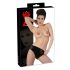 Latex Slip mit internem Dildo (schwarz) - L