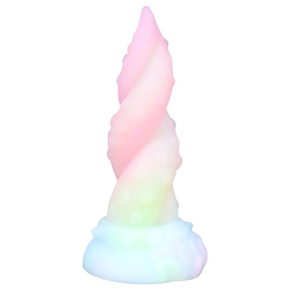 Kraken - Biegsamer Tentakeldildo 18 cm (Regenbogen)