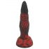 Dämonischer Stachel-Dildo - 20 cm (schwarz-rot)