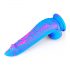 Inkipus - Hoden-Silikondildo - 18cm (blau-pink)