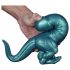 Toppedmonster - Dinosaurier Silikon Dildo - 26 cm (Türkis)