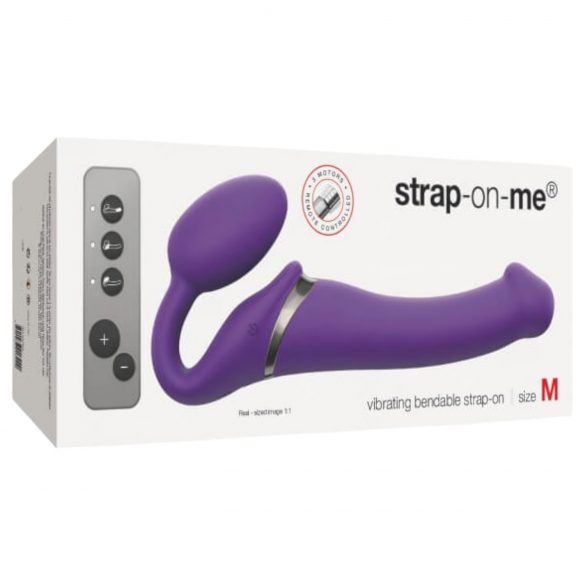 Strap-on-me M – kabelloser Auflegevibrator (Lila)