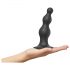 Strap-on-Me Perlen M - Perlen-Dildo mit Sockel (schwarz)