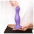 Strap-on-me Curvy L - vlnitý, přísavný dildo (fialový)