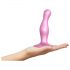 Strap-on-me Curvy S - Wellen-Dildo mit Basis (Pink)