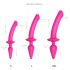 / Strap-on-me Switch Semi-Realistic L - 2-in-1 Silikon-Dildo (Pink)