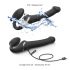 Strap-on-me M - Druckwellen Vibrator - mittel (schwarz)