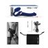 Strap-on-me M - Aufblasbarer Vibrator zum Anlegen (blau)