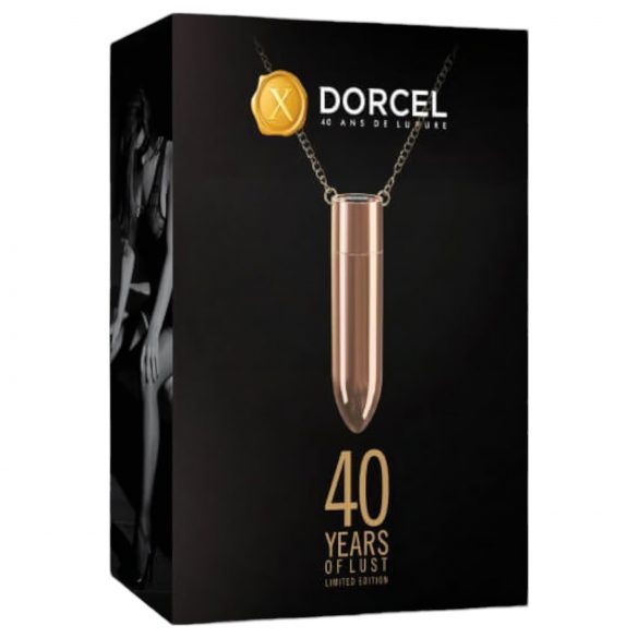 Dorcel - dobíjecí, vodotěsný vibrační náhrdelník (růžově zlatý)