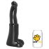 AnimHole Bull - dildo s býčím penisem - 25 cm (černé)