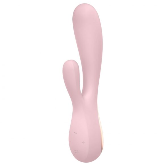 Satisfyer Mono Flex - chytrý vodotěsný vibrátor (světle růžová)