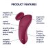 Satisfyer Sexy Secret - smarter wasserfester Vibro-Slip (rot)