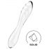 Satisfyer Dazzling Crystal - Doppelseitiger Glaskristall-Dildo (transparent)