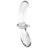 Satisfyer Double Crystal - 2-Enden Glass Dildo (Transparent)