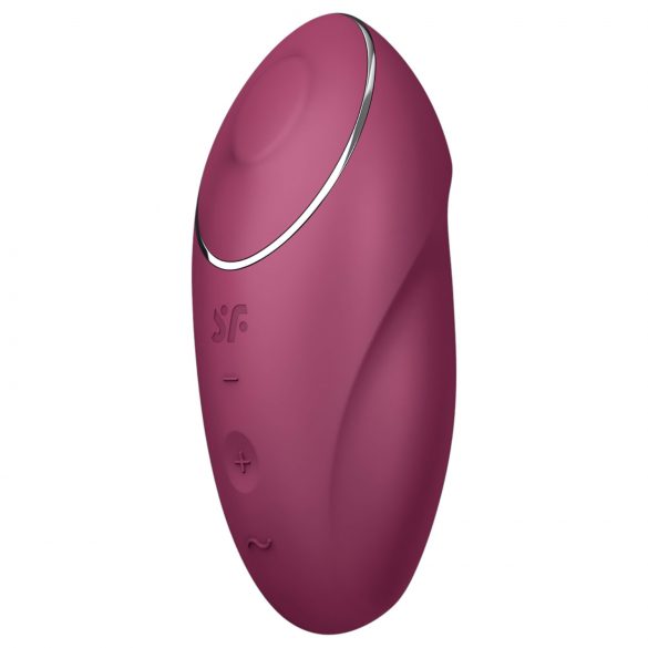 Satisfyer Tap & Climax 1 - 2v1 vibrátor a stimulátor klitorisu (červený)