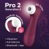 Satisfyer Pro 2 Gen3 - chytrý pulzační stimulátor klitorisu (bordó)