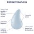 Satisfyer Dew Drop - Akku, wasserdichter Klitoris-Vibrator (blau)