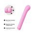 Magic Stick - Vibrator mit Wechselarm (Pink)