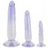 Kristallklar - Analdildo Set - 3 Stk. (transparent-blau)