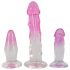 Kristallklar - Analtrainer-Set 3-teilig (transparent-pink)