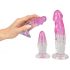 Kristallklar - Analtrainer-Set 3-teilig (transparent-pink)