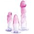 Kristallklar - Analtrainer-Set 3-teilig (transparent-pink)