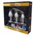 Alive Anal Pleasure - Metall-Analplugs Set (Silber)