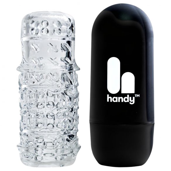 The Handy TrueGrip Gen 2 Sleeve - masturbátor (průhledný)