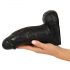 Realistixxx Real Giant - dildo s varlaty - 22 cm (černý)