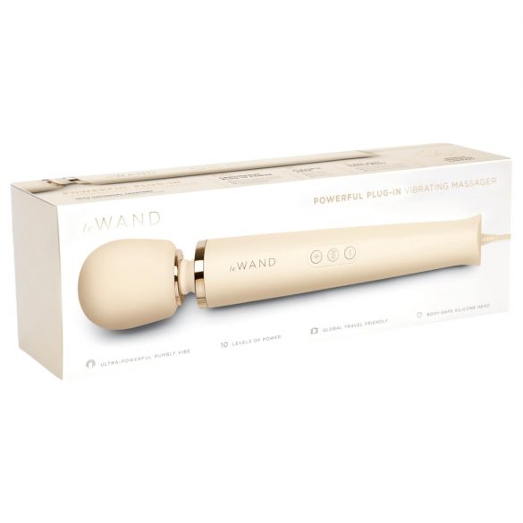 le Wand - exklusiver Netz Masseur-Vibrator (beige)