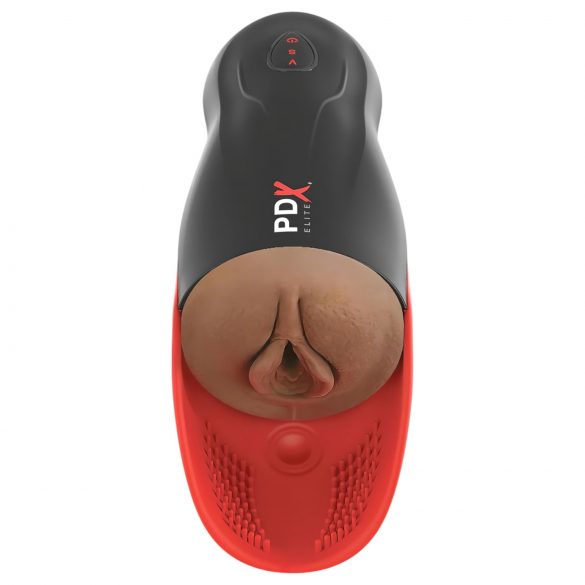 PDX Elite Fuck-O-Matic 2 - dobíjecí, sací dildo masturbátor