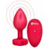 b-vibe Herz - Akku Analvibrator mit Fernbedienung (Rot)