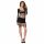 Passion BS105 - Netzmuster-Minikleid (schwarz) - S-L