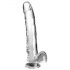 / King Cock Clear 11 - Dildo mit Hoden (transparent)