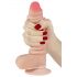 Lovetoy Sliding-Skin – Zweischicht-Dildo 18 cm (natur)