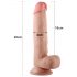 Lovetoy Sliding-Skin - Doppelschicht-Dildo - 21cm (Natur)