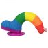 Lovetoy Prider - realistischer Dildo mit Hoden - 20cm (Regenbogen)