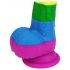 Lovetoy Prider - Realistischer Flüssigsilikon-Dildo - 19cm (Regenbogen)