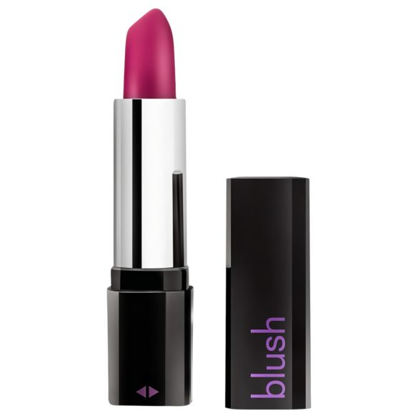 Blush Lippenstift Rosé - wasserfester Lustvibrator (Schwarz-Pink)