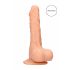 RealRock Dong 7 - realistické dildo s varlaty (17 cm) - přírodní