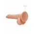 RealRock Dong 8 - realistické dildo s varlaty (20 cm) - přírodní