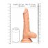 RealRock Dong 10 - realistické dildo s varlaty (25 cm) - přírodní