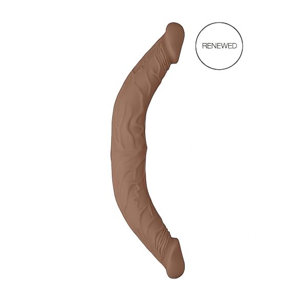 RealRock Doppel-Dildo 36 cm - dunkles Natur