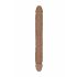 RealRock Doppel-Dildo 46cm – Dunkel Natur